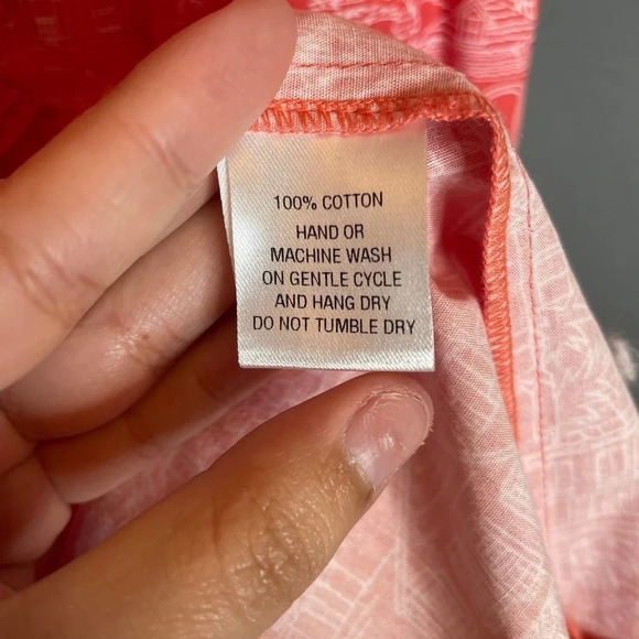 Coco Shop Printed Ruffle Midi Dress Red White - Picture 5 of 5